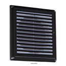 Knightsbridge 6 Extractor Fan Grille with Fly Screen, Black