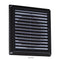 Knightsbridge 6 Extractor Fan Grille with Fly Screen, Black