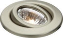 50W max. L/V Gimbal Downlight - Brushed Chrome