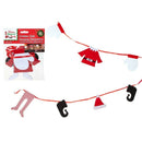 175cm Christmas Boy Elf Clothes Fireplace Washing Line Decoration