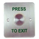 Large Stainless Steel Press to Exit Button