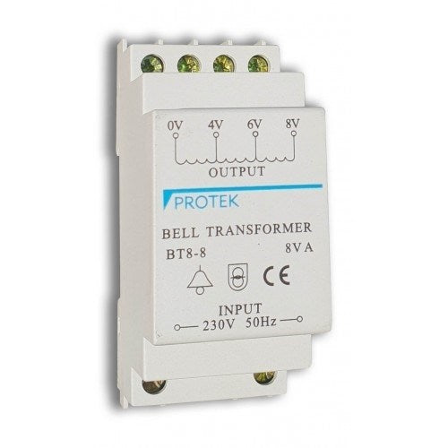 8V 8VA 2 Module Bell Transformer