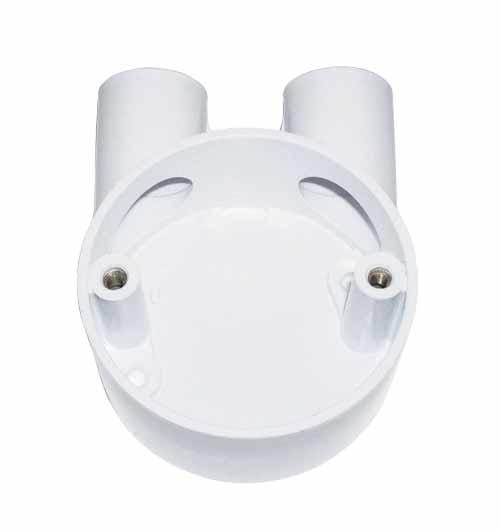 20mm PVC Conduit U Box - White