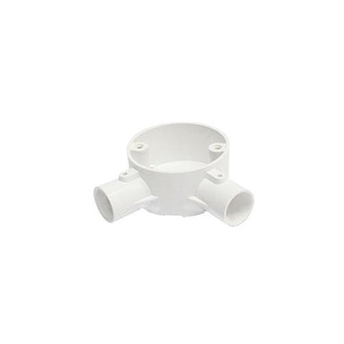 20mm PVC Conduit Angle Box - White