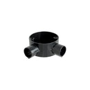 20mm PVC Conduit Angle Box - Black