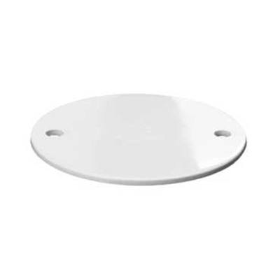 Round PVC Conduit Cover - White