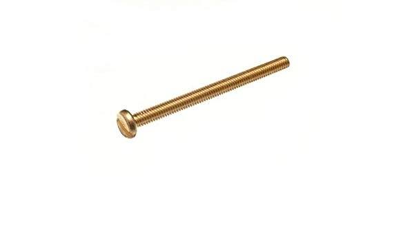 M4 50mm Brass Pan Head Screw - 10 Pack