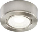 Brushed Chrome Round LED Under Cabinet Fitting- Cool White