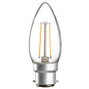 2W BC LED Clear Candle Bulb