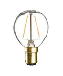 Knightsbridge 230V 4W LED 45mm Clear Golf Ball Bulb, Bayonet Cap