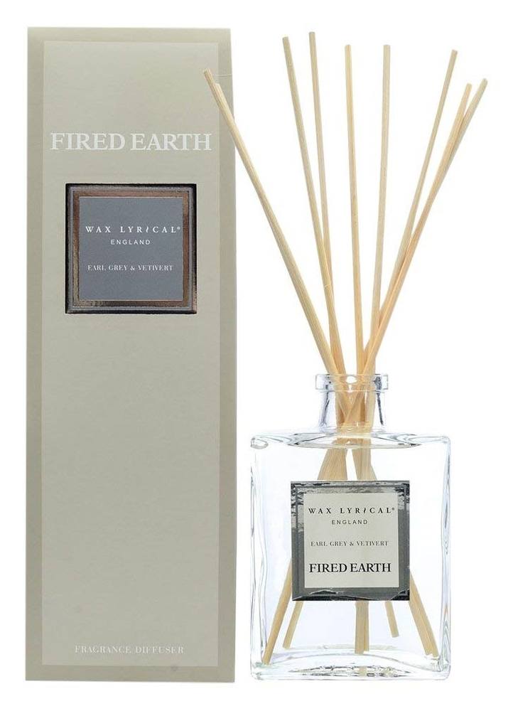 Fired Earth Reed Diffuser, Earl Grey and Vetivert