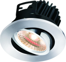 Knightsbridge IP20 7W LED 3000K Warm White Tilt Downlight with Fixed Chrome Bezel