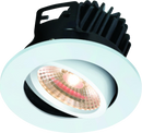 Knightsbridge IP20 7W LED 3000K Warm White Tilt Downlight with Fixed White Bezel