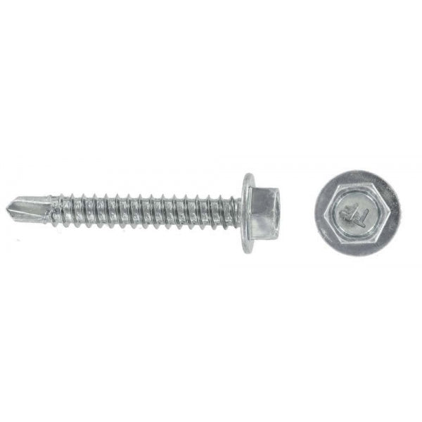 4.8x25 Hex Head Self Tapping Screw - 10 Pack