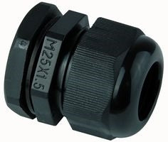 M25 IP68 Cable Gland - Black - 10 Pack