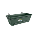 Elho Barcelona Allin1 50 - Planter - Leaf Green - Balconyoutdoor! - L 27.50 x W 49.50 x H 18.50 cm