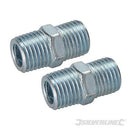 1/4" BSPT Air Line Equal Union Connector - 2 PACK