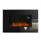 Charmouth Glass Effect Electric Fire - Black