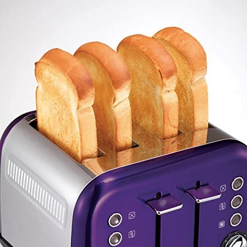 Morphy Richards Accents 4 Slice Toaster, Plum