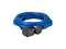 Black Plug - 1G Black Socket, 14m 2.5mm Blue Extension Lead