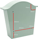 Sterling Classic Galvanised Steel Wall Mounted Postbox, Chartwell Green