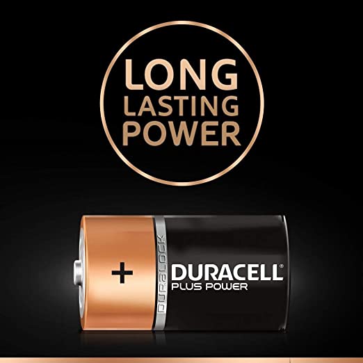 Duracell Plus Power D Battery, 2 Pack
