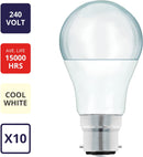 Maxim 13W=100W BC LED GLS Lamp, Cool White, 10 Pack