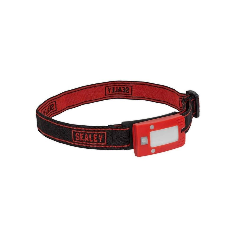 2W COB LED Auto Sensor Rechargeable Head Torch - Red