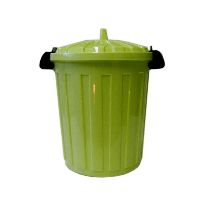 25L Bin with Clip on Lid - Light Green