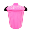 25L Bin with Clip on Lid - Pink