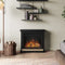 Hagen Electric Fireplace, Deep Black, Mantel Only