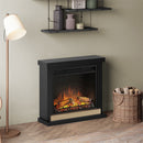 Tagu Hagen Fireplace, Deep Black Suite with UK Plug