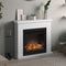 Frode Electric Fireplace, Pure White, EU Plug