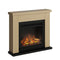 Tagu Frode Fireplace, Natural Oak Suite with UK Plug