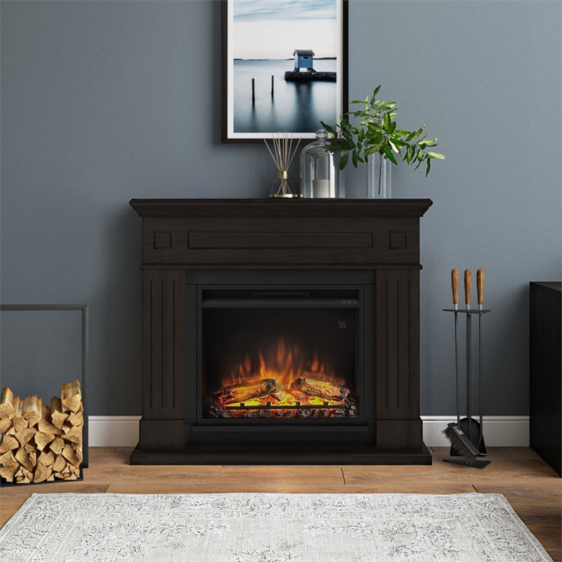 Larsen Electric Fireplace, Espresso Wenge, UK Plug