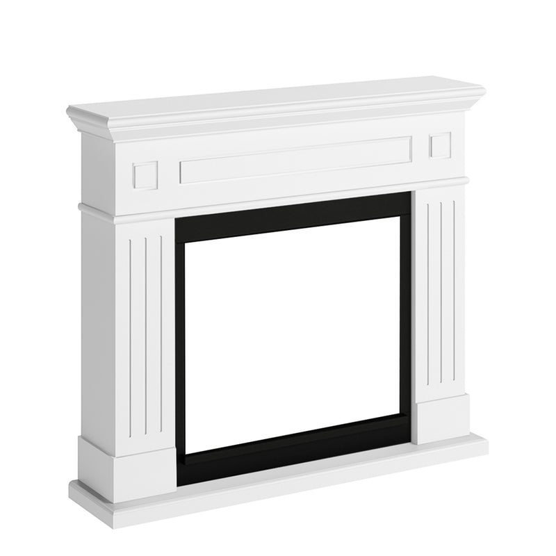 Larsen Electric Fireplace, Pure White, EU Plug