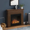 Larsen Electric Fireplace, Premium Walnut, EU Plug