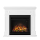 Larsen Electric Fireplace, Pure White, EU Plug