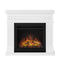 Larsen Electric Fireplace, Pure White, EU Plug