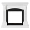 Tagu Magna Fireplace, Pure White Suite with EU Plug