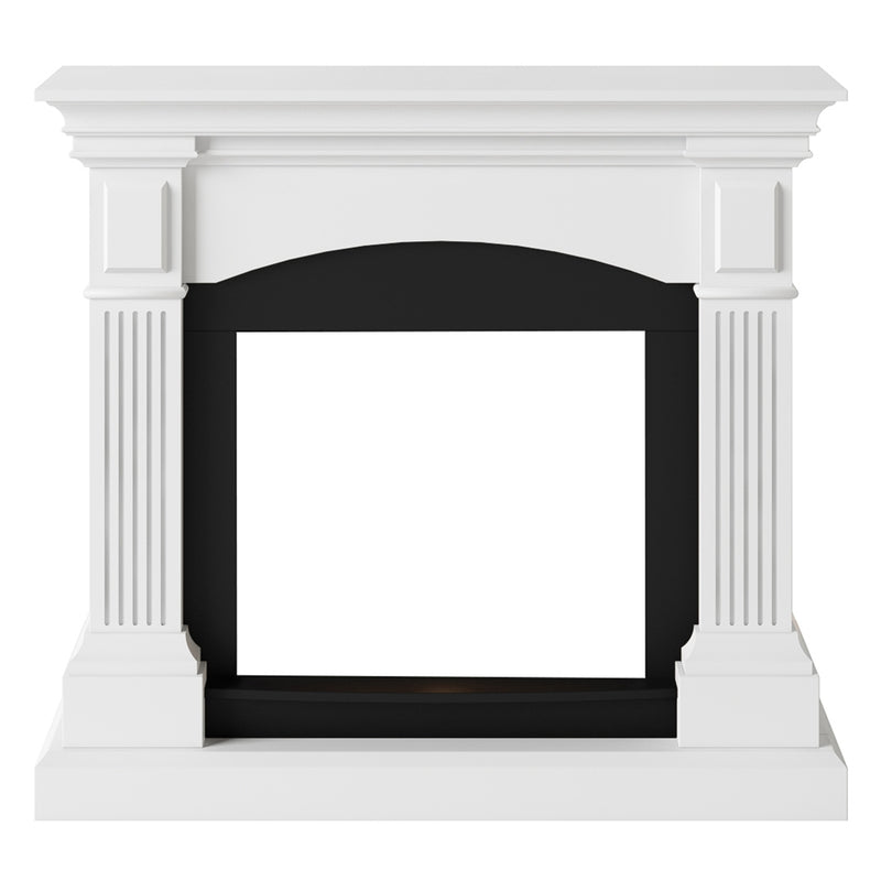 Tagu Magna Fireplace, Pure White Suite with EU Plug