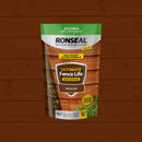 Ronseal 950ml Ultimate Fence Life Concentrate Pouch, Medium Oak