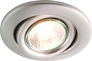 Knightsbridge IP20 230V 50W max. GU10 Brushed Chrome Recessed Tilt Downlight