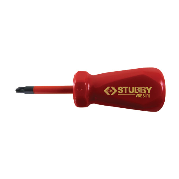 C.K Stubby VDE Slim Screwdriver - PZ2