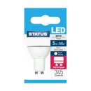 Status 5w = 50w = 360 lumens - LED - GU10 - 100° - PA - Pearl - Cool White - 4000k