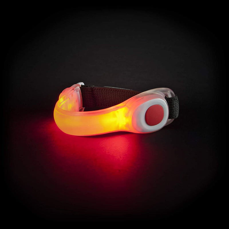 Aura Hi Visibility LED Running Armband, Red