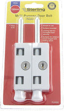 Sterling Multi-Purpose Door Bolt 2 Pack, White