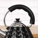 Quest 1.7L 3kW Diamond Cut Pyramid Kettle, Black