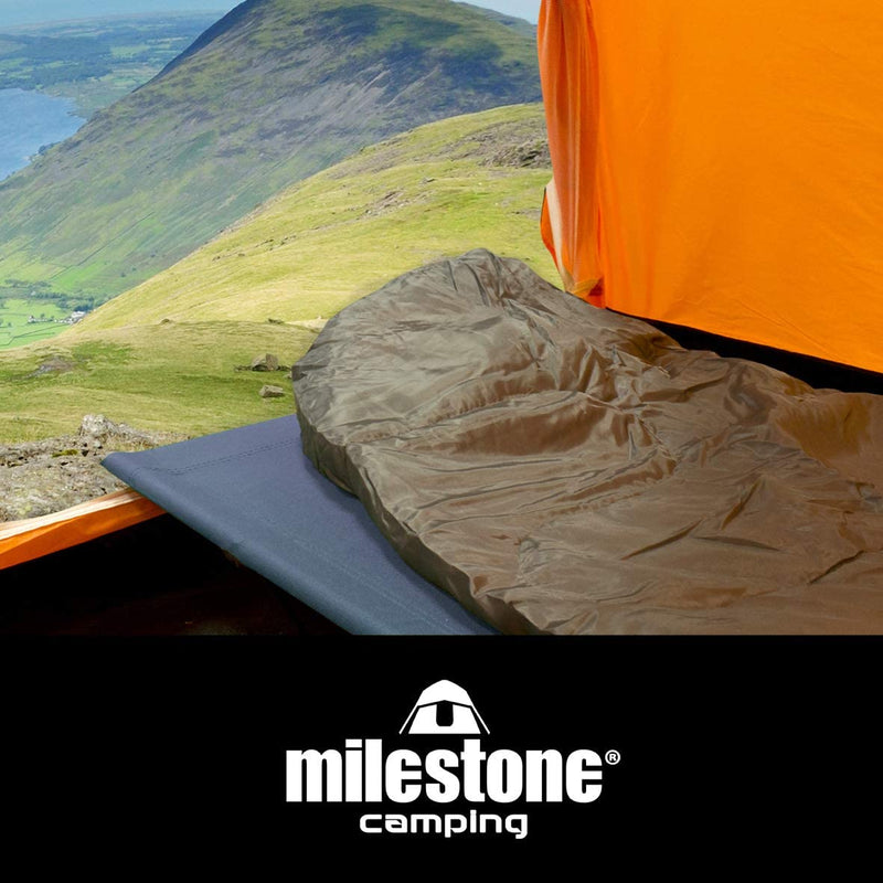 Milestone 4 Legs Folding Camping Bed, Blue