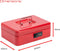 Sterling 10 Inch Combination Cash Box, Red